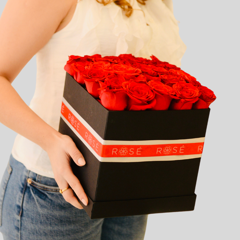 Caja de rosas